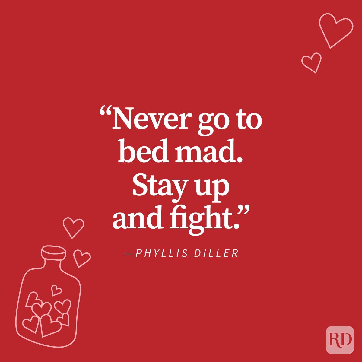 Love Quotes To Share With Your Special Someone with doodles on red background