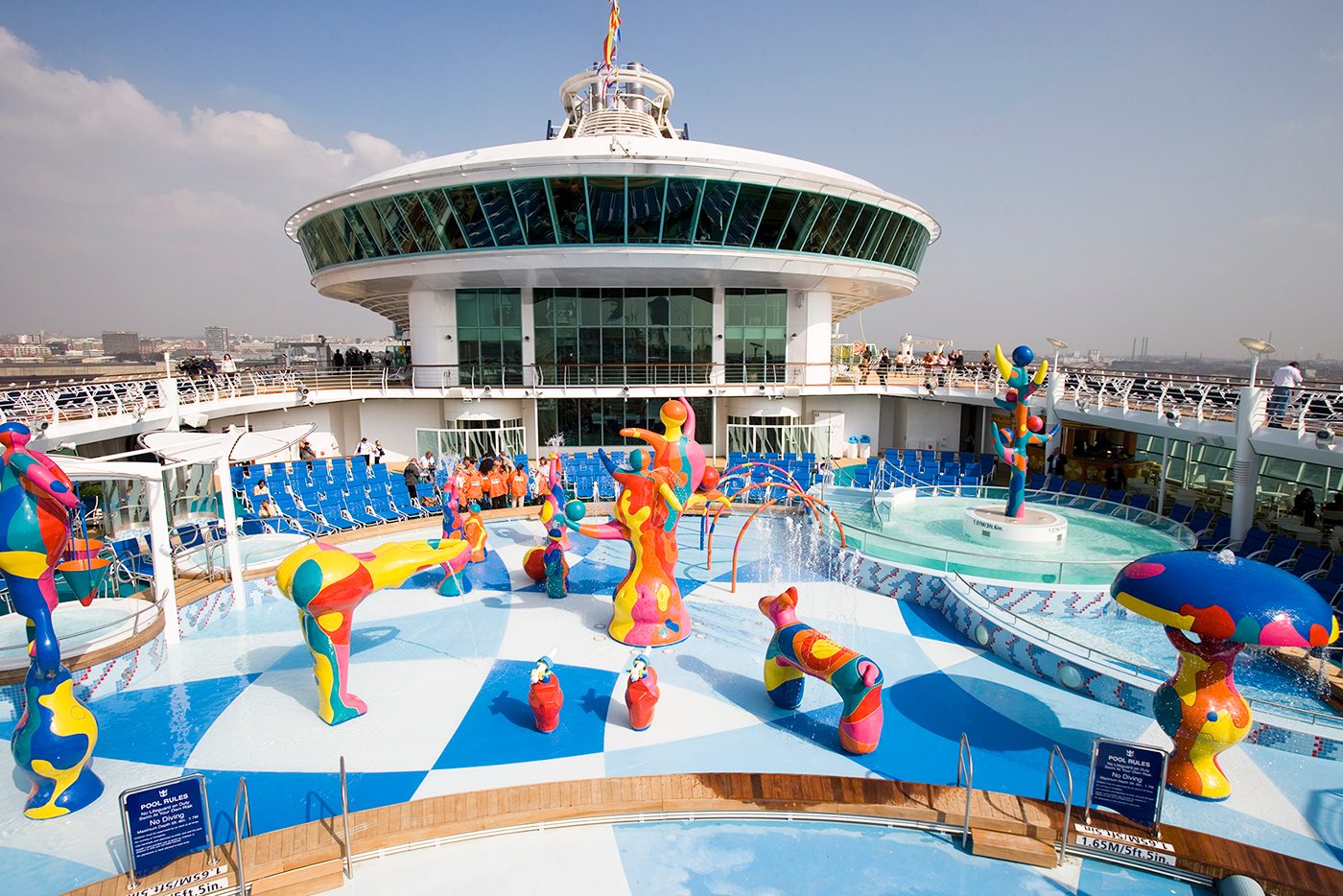 The Royal Caribbean ship.