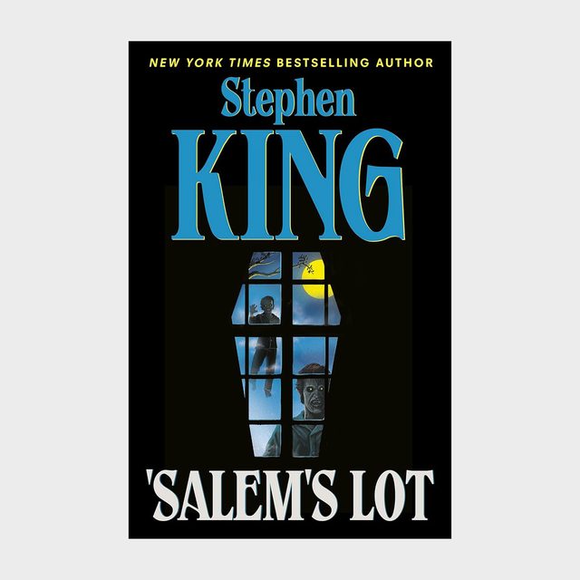 A shadowy figure peers through a window under moonlight. The cover includes 