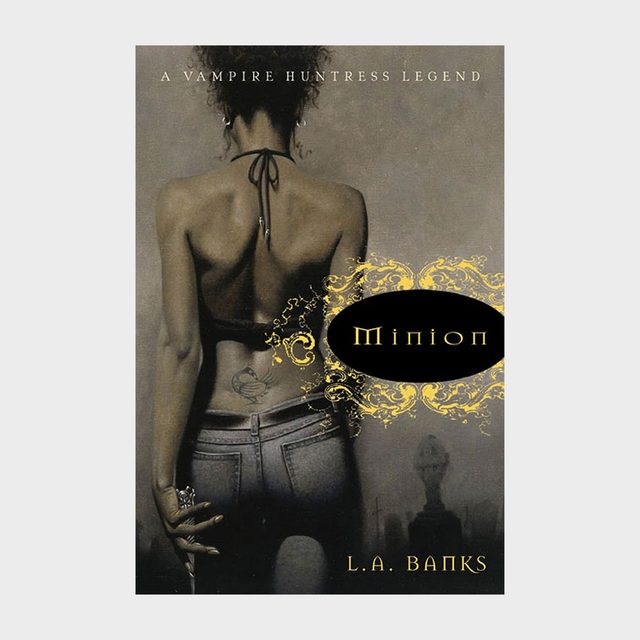 A woman stands confidently; her tattooed back faces the viewer, against a misty backdrop. Text: 