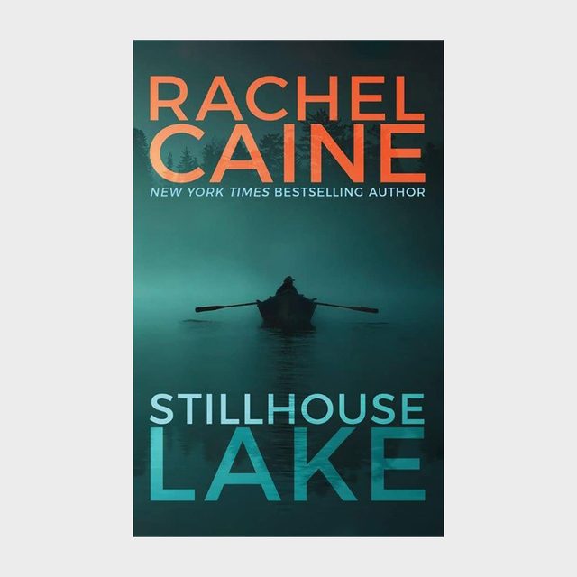 Boat drifts on a misty lake, set against a dark, atmospheric background. Text reads: 