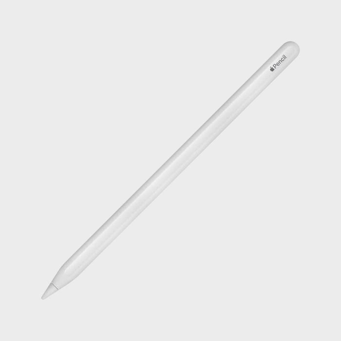 White stylus lying diagonally; labeled 