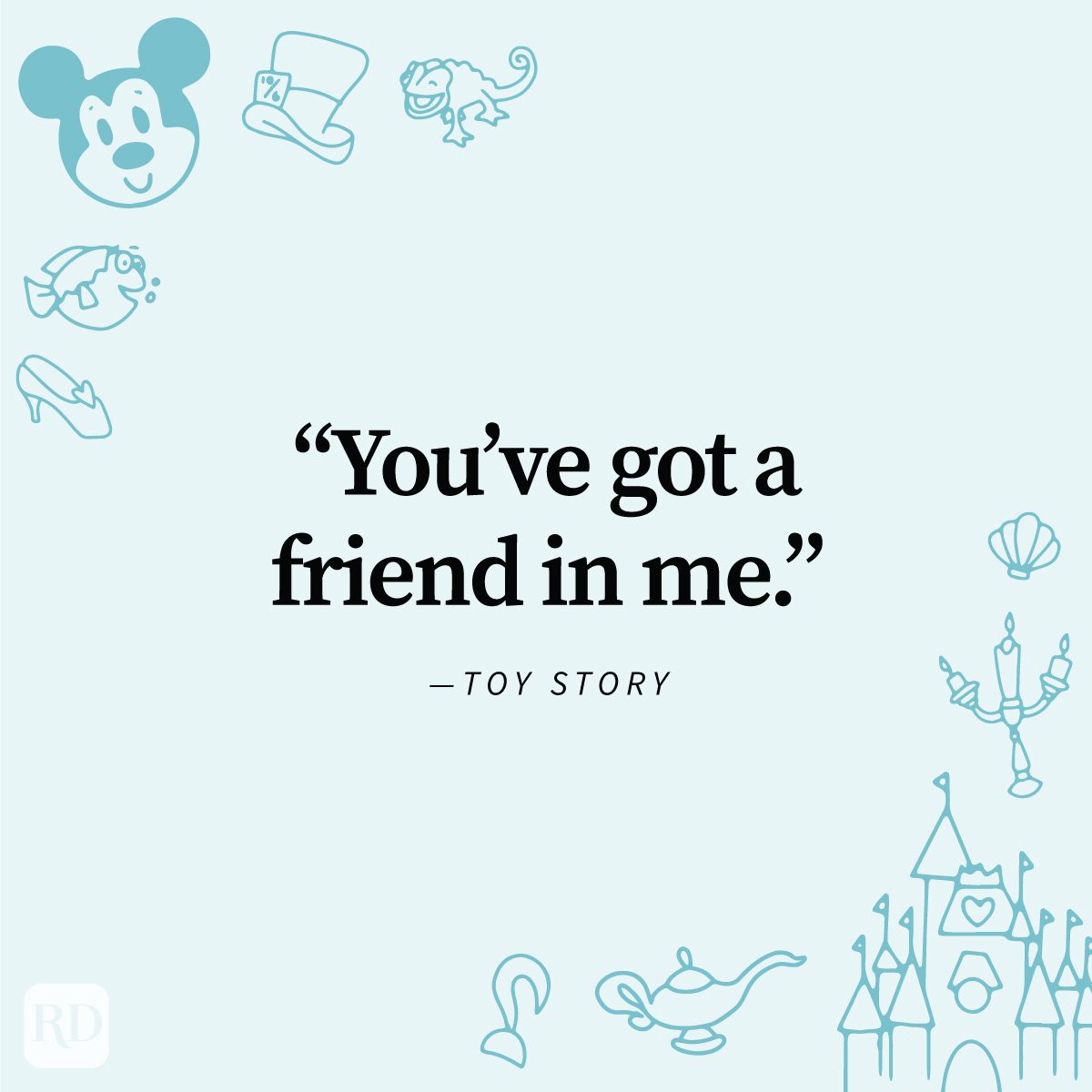 Disney Quotes That Will Delight Fans on Disney illustrated blue monotonous background