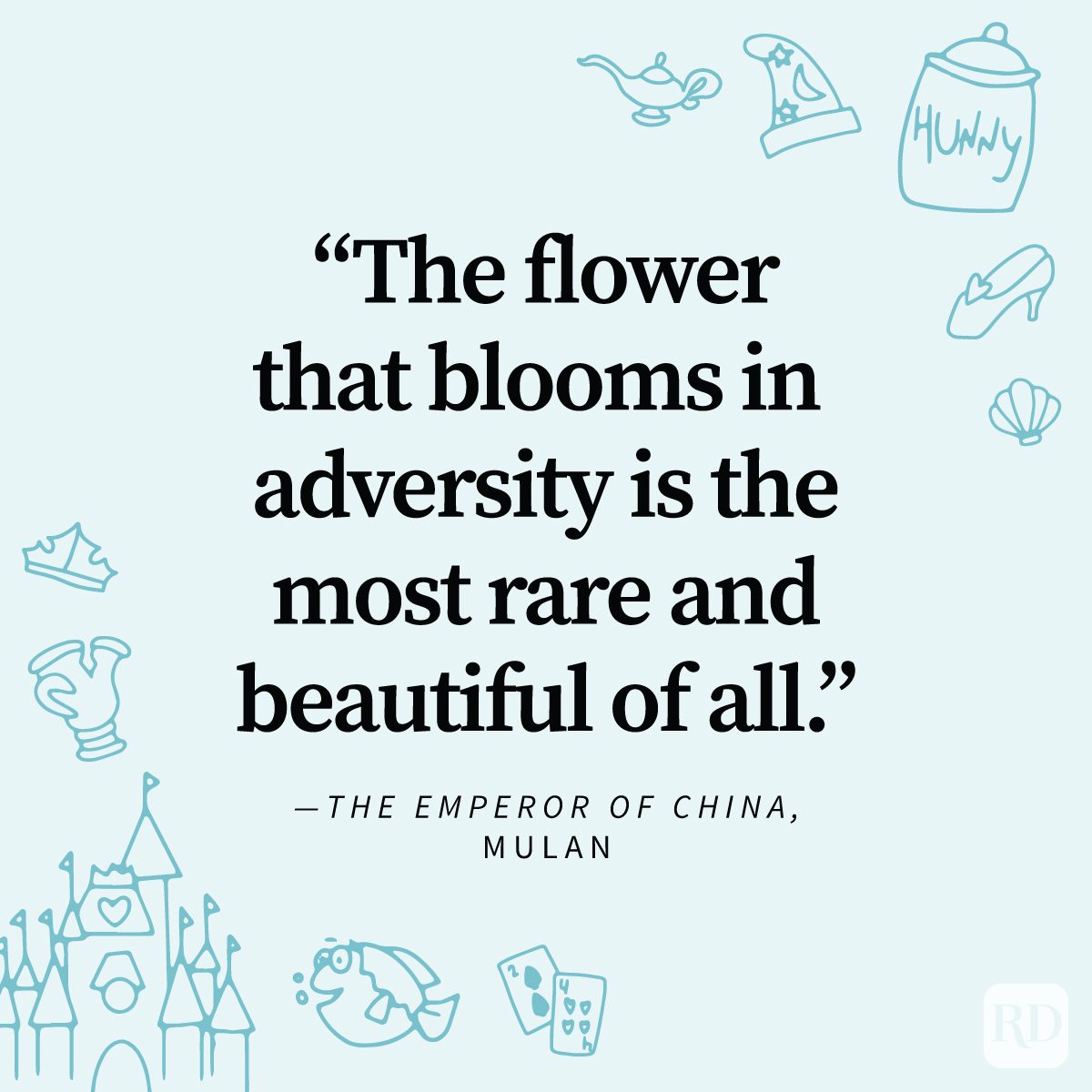 Disney Quotes That Will Delight Fans on Disney illustrated blue monotonous background