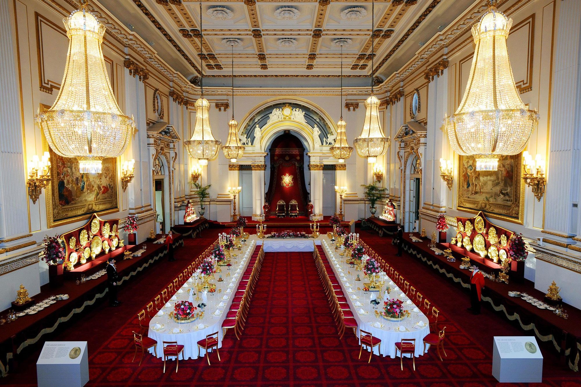 General View Of The Summer Opening Exhibition At Buckingham Palace London