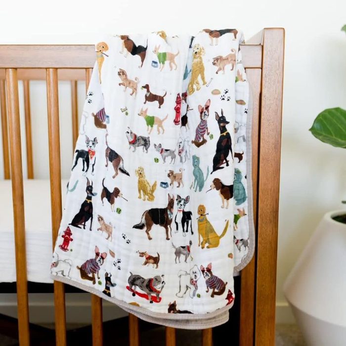 Little Unicorn – Woof Cotton Muslin Quilt Blanket Ecomm Via Amazon.com