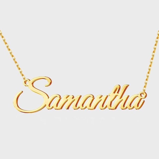 Gold necklace spells 