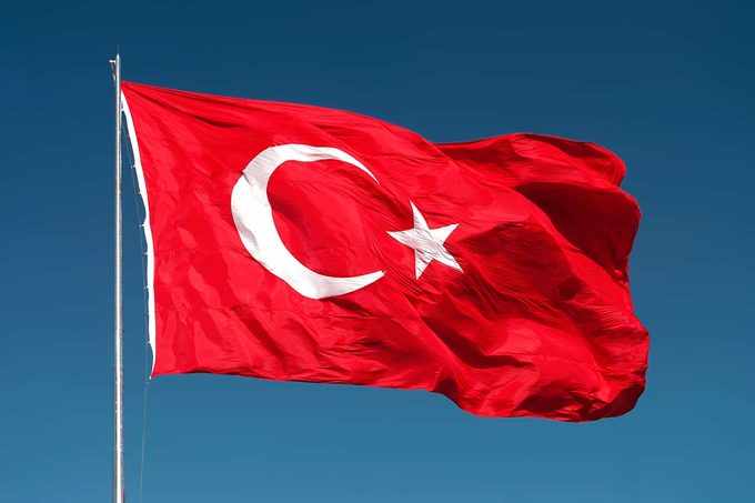 Flag of Turkey.