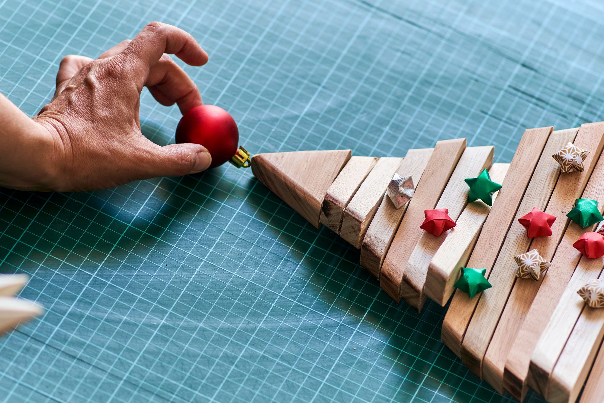 Wooden Block Christmas Tree