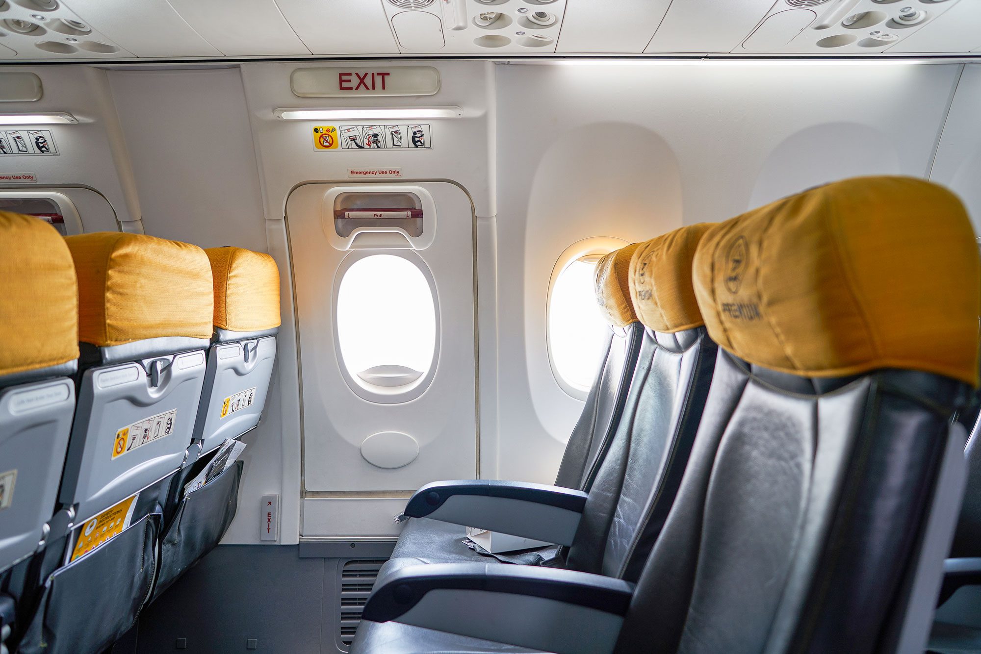 Emergency Exit Door In Nok Air Boeing 737 800