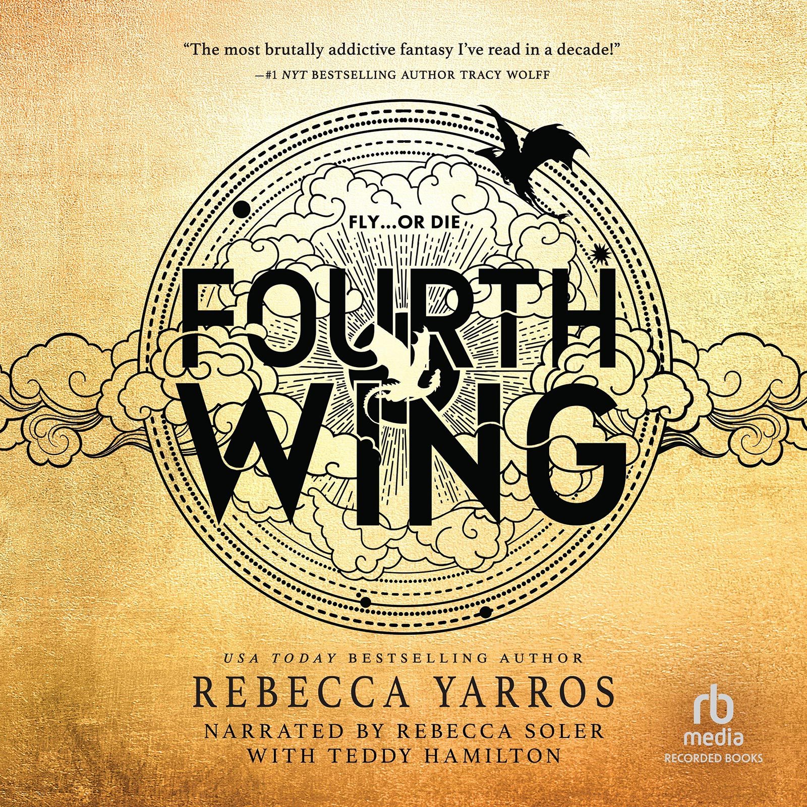 Fourth Wing Audiobook Cover