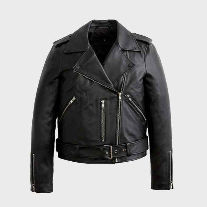 Quince Leather Motorcycle Jacket Via Quince.com
