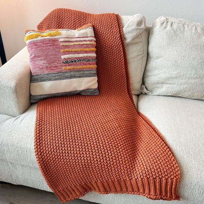 Quince Cotton Fisherman Throw Blanket
