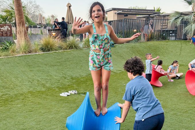 kids playing in a park