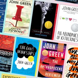 Covers of John Green's novels