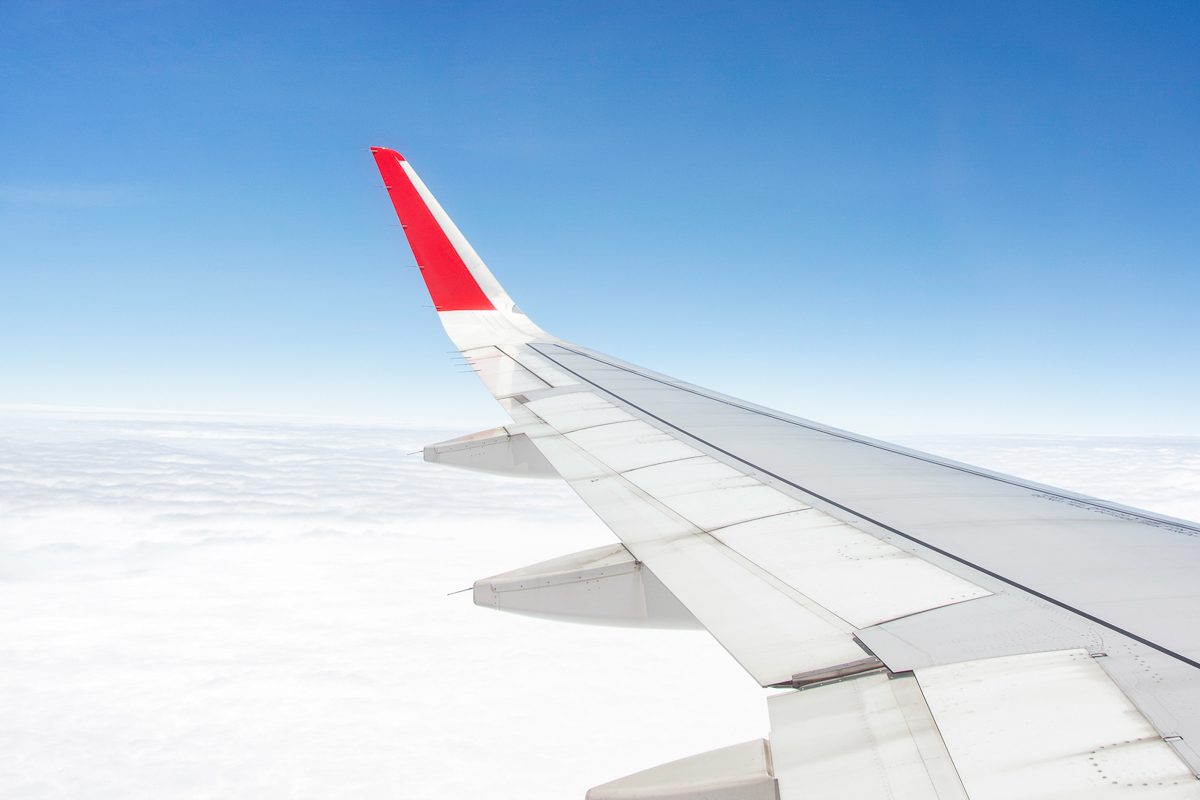 wick on airplane wing