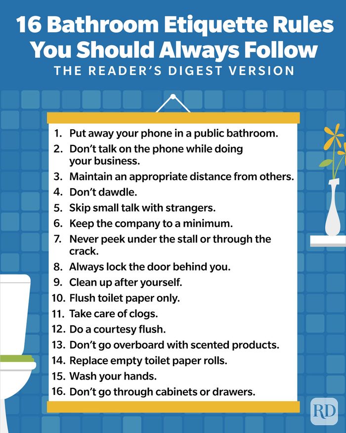 16 Bathroom Etiquette Rules You Should Always Follow