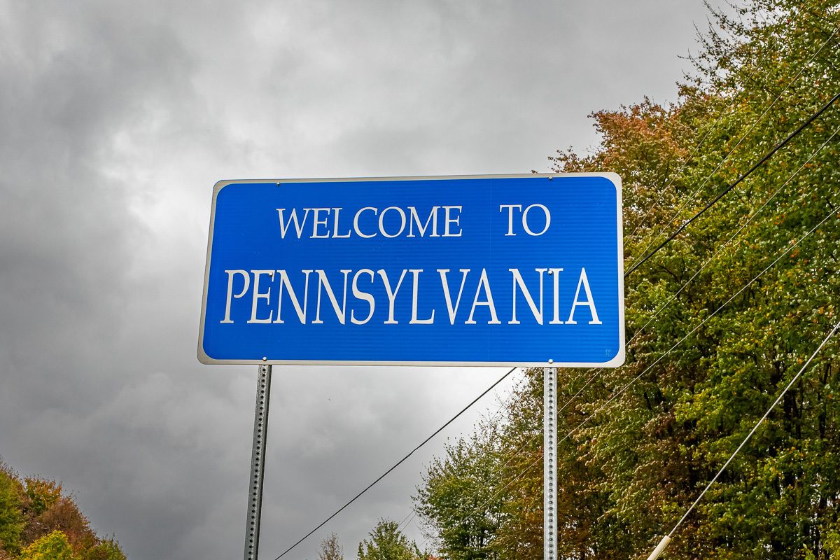 Pennsylvania highway sign