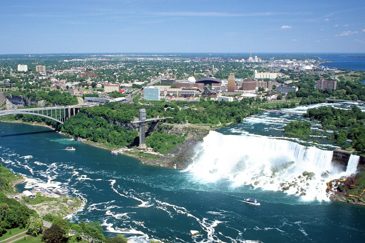 american falls view from Canadian side
