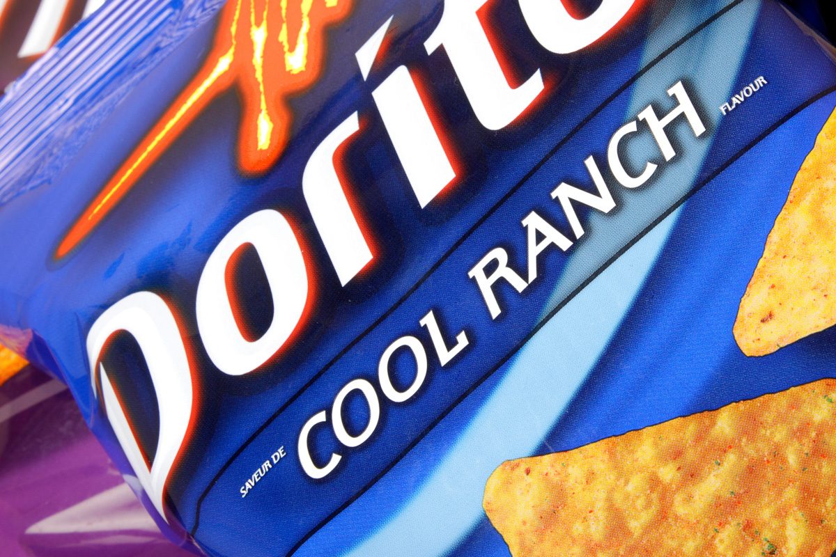 close up of Doritos cool ranch