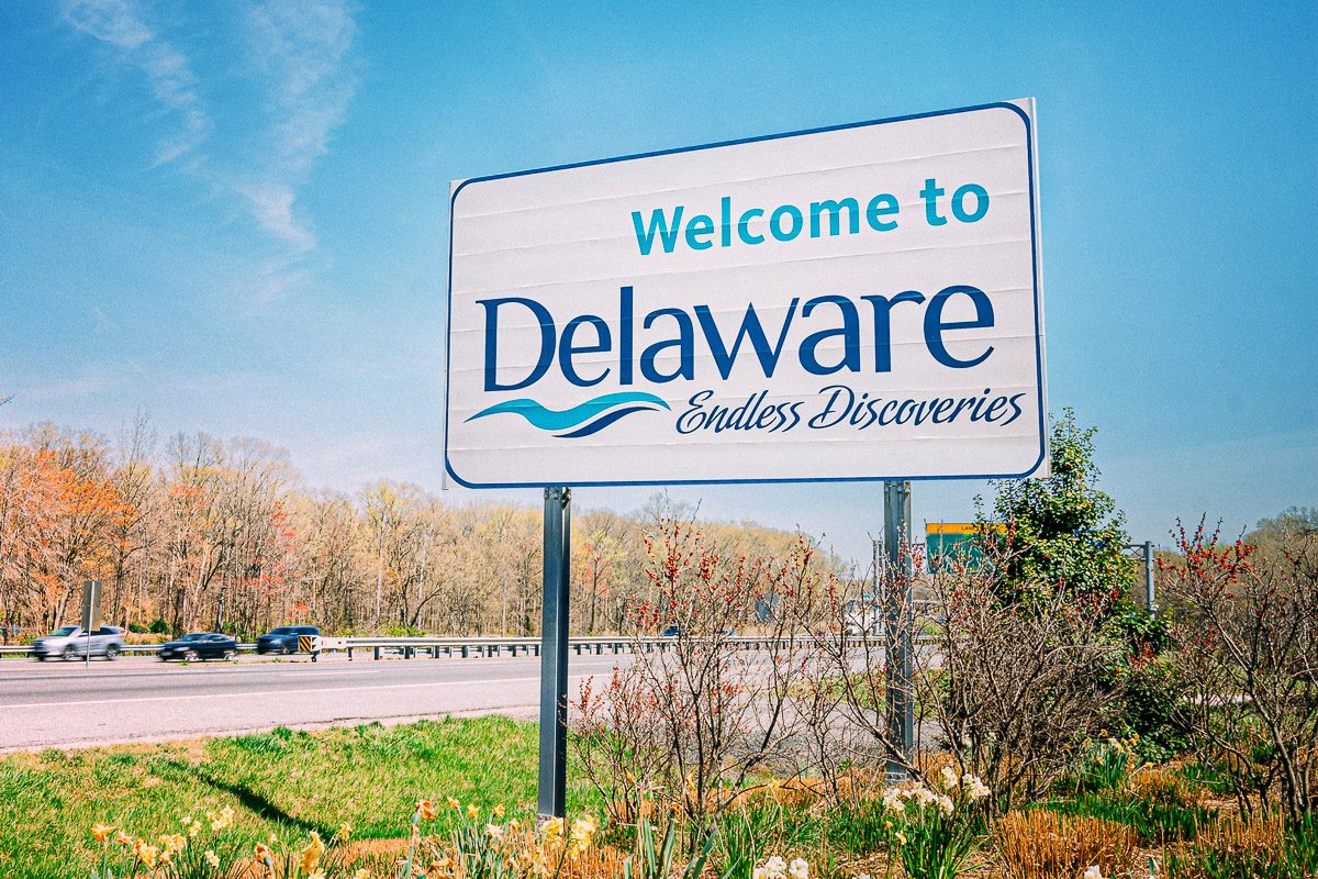 Delaware highway sign