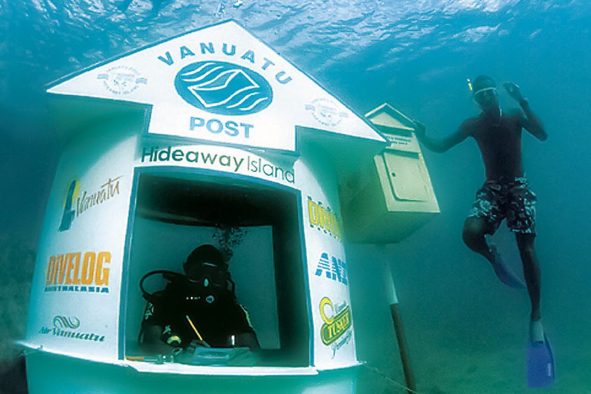 underwater post office in Vanuatu
