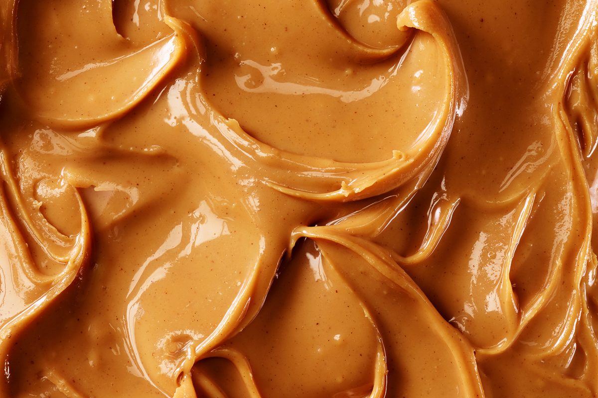 close up of peanut butter