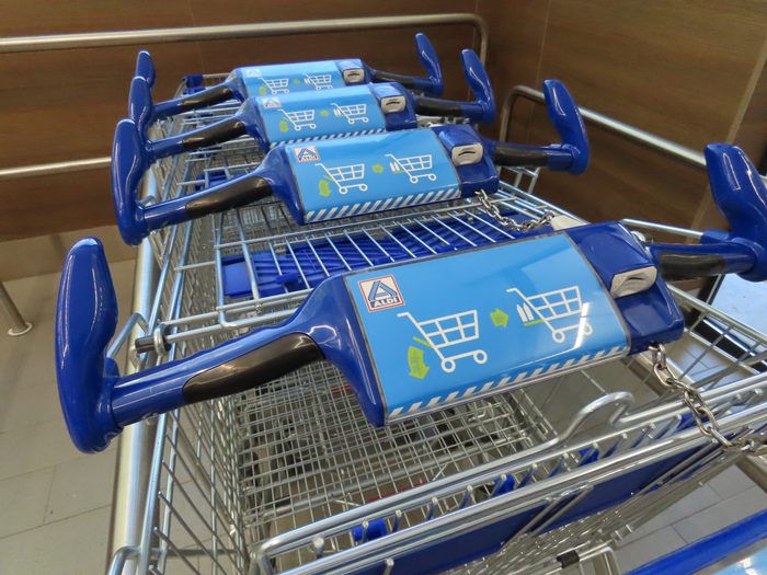 Aldi Supermarket carts