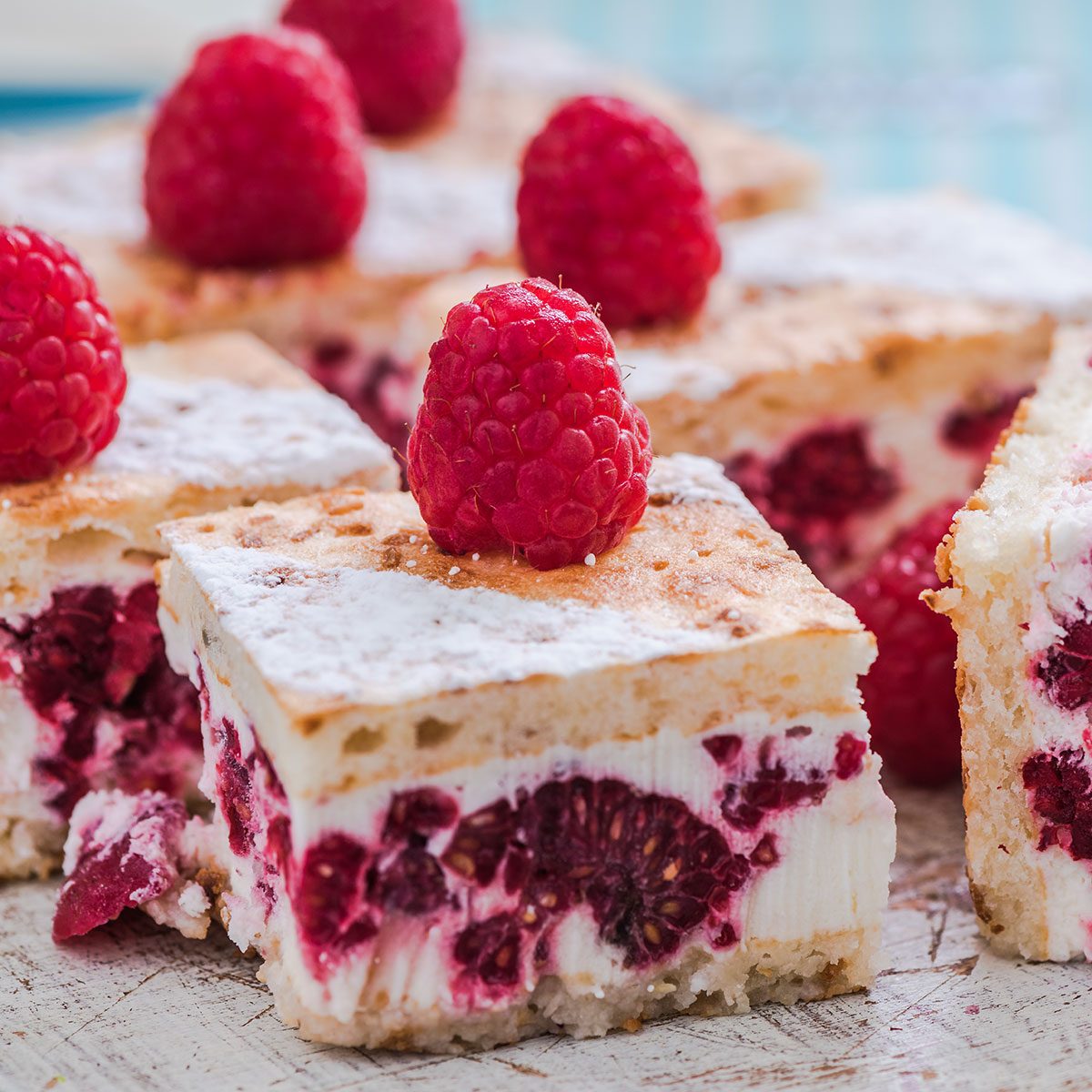 Frozen dessert on a plate, ready to serve