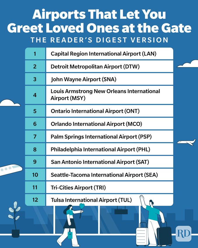 Airports That Let You Greet Your Loved Ones At The Gate